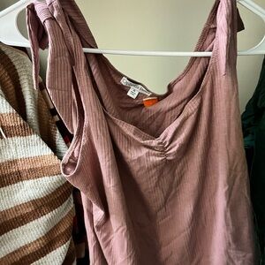 Cropped Tie Tank Top